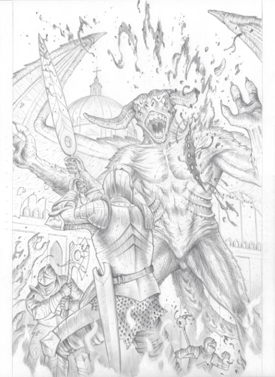The Knight and the Lady of Play pg. 1 by Jonathan Luna